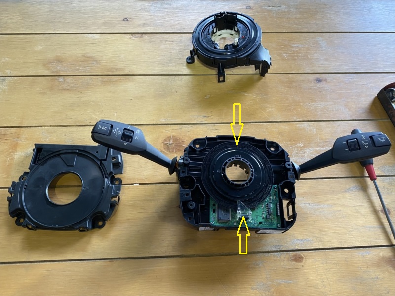 BMW　ステアリングアングルセンサー　故障修理