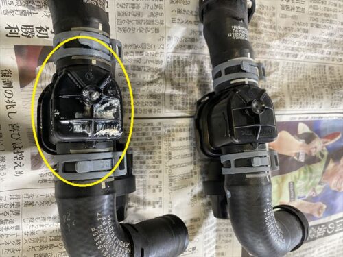 メルセデス・ベンツ Ｗ１１７　エンジン警告ランプ点灯　修理