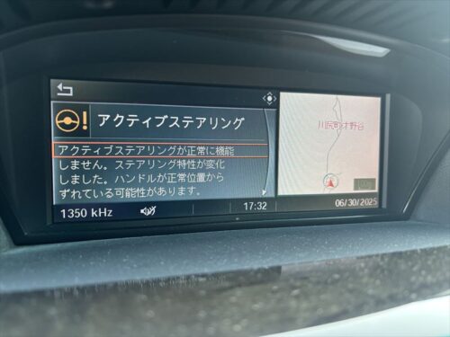 ＢＭＷ６３０ⅰ
アクティブステアリング故障修理　コーディング