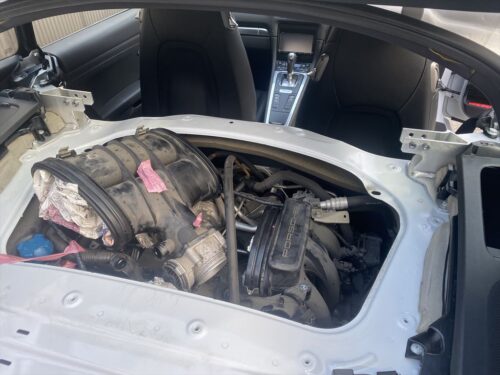 ポルシェ 981ケイマン セルモーター交換