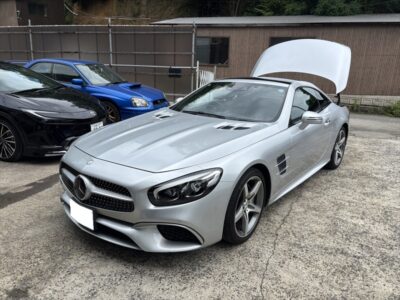 メルセデス・ベンツ 400SL バッテリー交換 点検整備